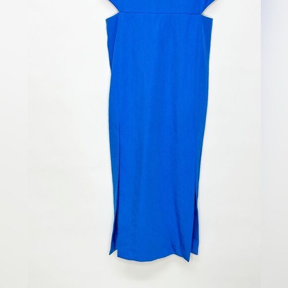 Sandro Cutout Romea Dress Turquoise Blue Size 2 - Picture 6 of 13